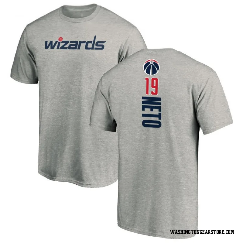 Men's Raul Neto Washington Wizards Ash Backer T-Shirt