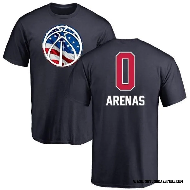 Navy Men's Gilbert Arenas Washington Wizards Name and Number Banner Wave T-Shirt