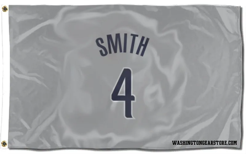 Gray Washington Wizards  Ish Smith  Flag (3 X 5)